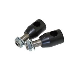 Risers - Ritz Big Bone 1" m. gennemfring Sort - Vlg hjde