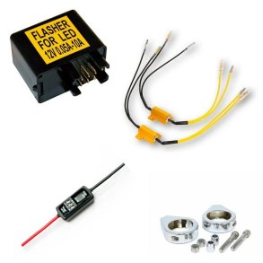 MC Blinklysrelæ, Modstande & Beslag