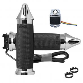 Avon Heated Spike Grip, Chrome