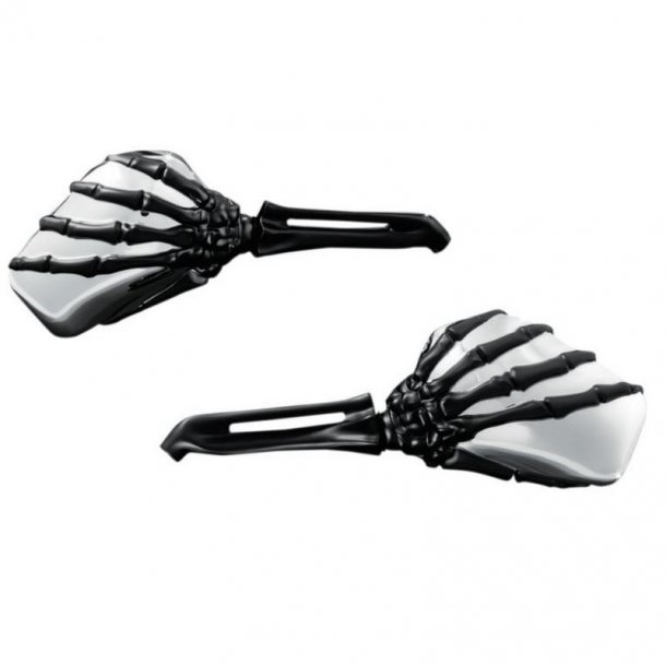 Skeleton Spejle Sort hnd/Chrome Spejl