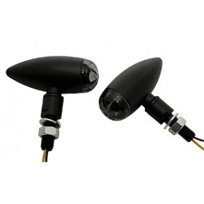 P&W Blinklys st - Micro Bullet LED Sort