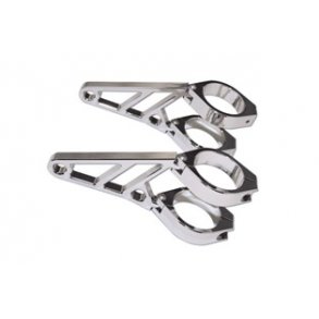 Highsider Lygteholdere - Chrome alu. justerbare
