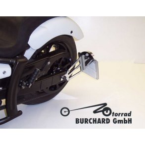 B. Sidehngt Nummerpladeholder - Sort