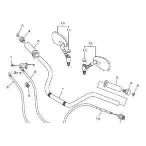 Yamaha XVS 950A - original Styr