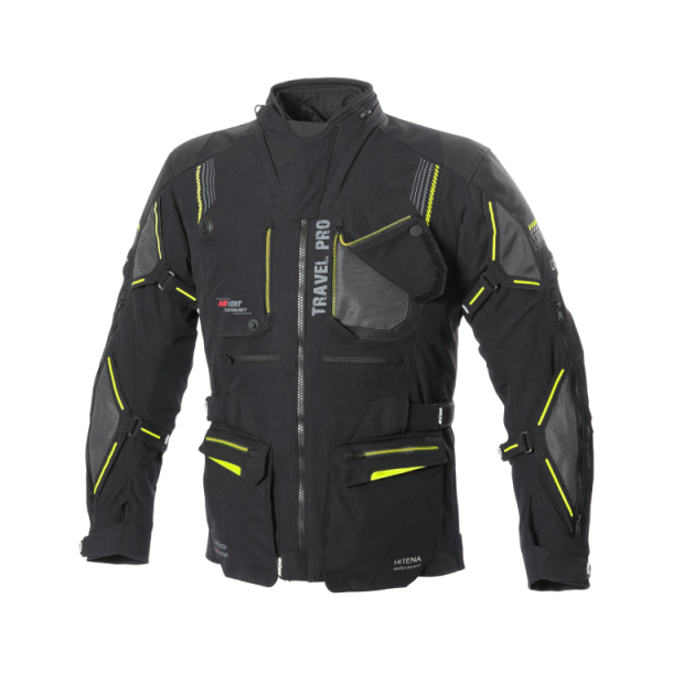 B�se Travel Pro Tekstil Herre Jakke Sort/Gul