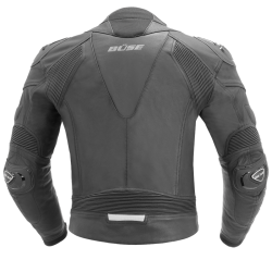 BSE Assen lderjakke - Sort