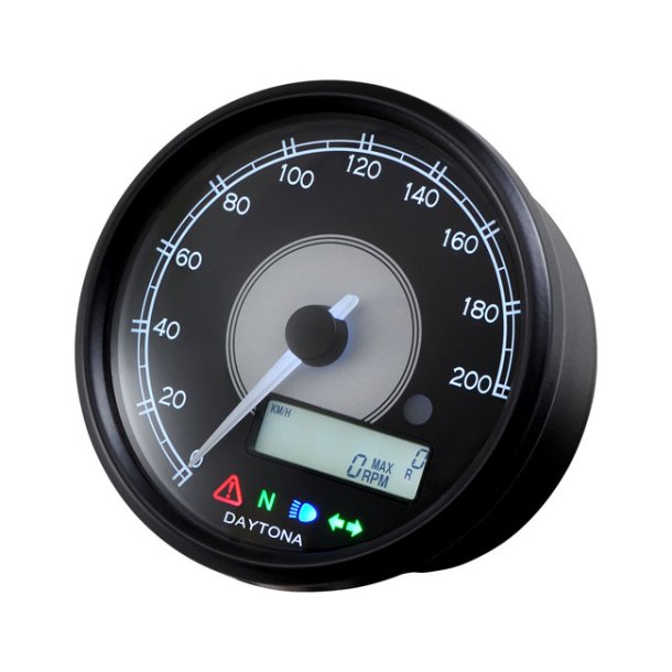 Daytona Velona80 Speedometer 0-200 Sort