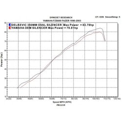 DELKEVIC SLIP ON UDSTDNING Carbon FZS 600 (98-03)