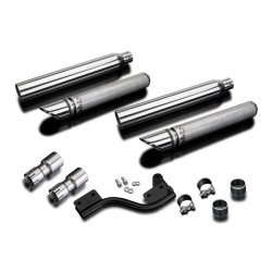 DELKEVIC slip on slash cut 550mm udstdning XVS 1100 Dragstar/Classic (98-09)