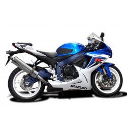 Delkevic Slip-On Udstdning Rustfri GSX-R 600 (11-16)