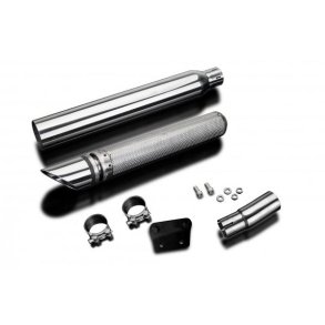 Delkevic Slip-On Rustfri Slash Cut LS650 (86-18)