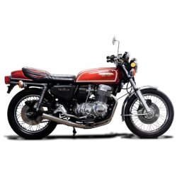 Delkevic Komplet 4-1 Udstdning Straight Rustfri CB 750 F (75-76)