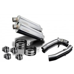 Delkevic Slip-on Udstdning Rustfri VTR 1000 Firestorm (97-03)