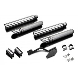 Delkevic Slipon Udstdning Rustfri Slash Cut VTX 1300C (01-09)