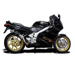 Delkevic Slip-On Udstdning Carbon Kort Lav VFR 750 (90-93)