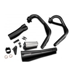 Delkevic CLASSIC MEGAPHONE udstdning Sort - Yamaha XS650 SE-B 1978-85