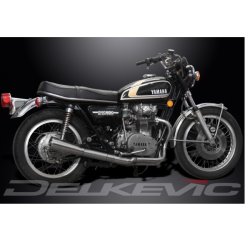 Delkevic CLASSIC MEGAPHONE udstdning Sort - Yamaha XS 650 74-79
