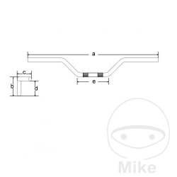 Fehling Superbike 22mm Chrome Styr