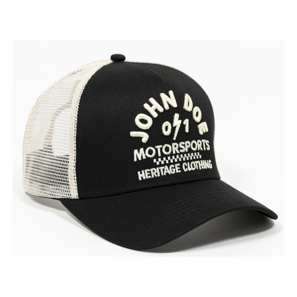 John Doe Trucker Hat Black /White