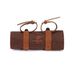 Long Ride Brun - Tool Roll i Vokset Bomuld  Marron Brun