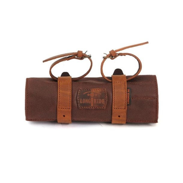 Long Ride Brun - Tool Roll i Vokset Bomuld  Marron Brun