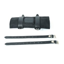 Long Ride Brun - Tool Roll i Vokset Bomuld  Sort