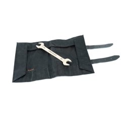 Long Ride Brun - Tool Roll i Vokset Bomuld  Sort