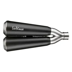 LeoVince GP Duals Slip-On Sort Rustfri Stl SV 650 (16-24)