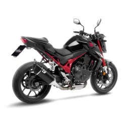 LeoVince LV-14R Slip-On Sort Rustfri Stl CB 750 H (23->)