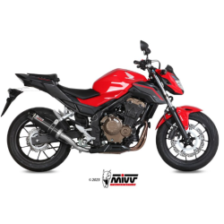 Mivv GP Sort Rustfri Med Carbon Udstdning CB 500 F (16-18)