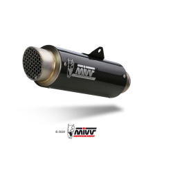 Mivv GP Pro Rustfri Sort Stl udstdning CB 500 F (19-24)