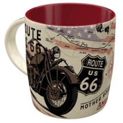 Nostalgic art Route 66 Bike Map Krus 