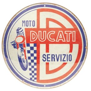 Nostalgic Art Ducati - Moto servizio Skilt