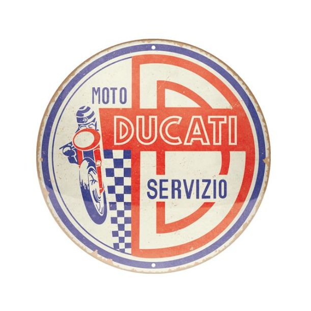 Nostalgic Art Ducati - Moto servizio Skilt