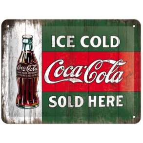 Nostalgic Art Coca-Cola Ice cold sold here Skilt