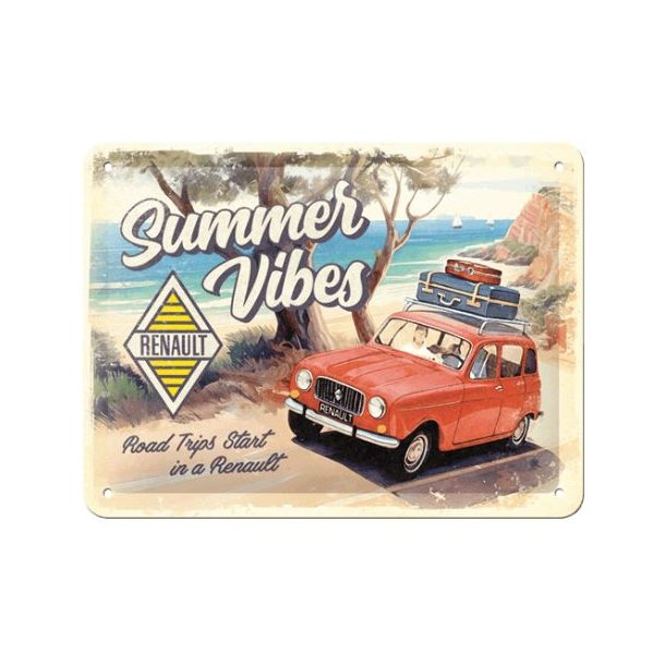 Nostalgic Art Renault - Summer Vibes Skilt