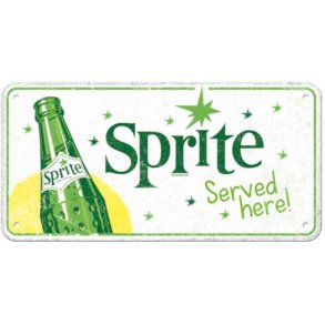 Nostalgic Art - Sprite Served here hanging Skilt