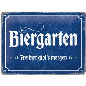 Nostalgic Art Biergarten Skilt