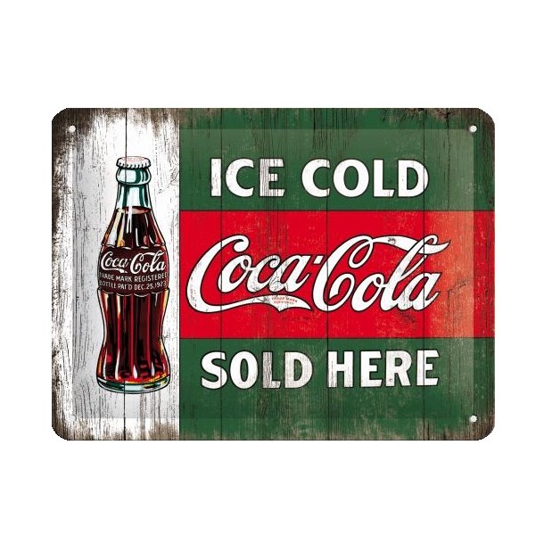 Nostalgic Art Coca-Cola Ice Cold Sold Here Skilt