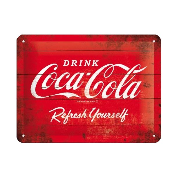 Nostalgic Art Coca-Cola Refresh Yourself Skilt