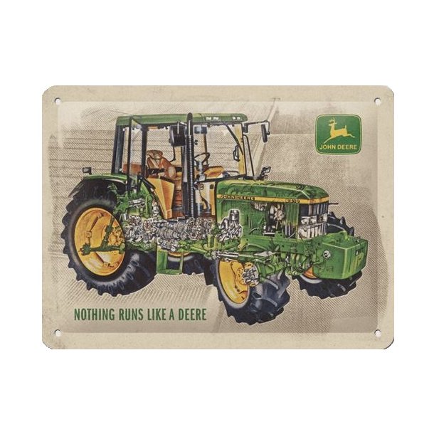 Nostalgic Art John Deere - Model 6410 Cutaway Skilt