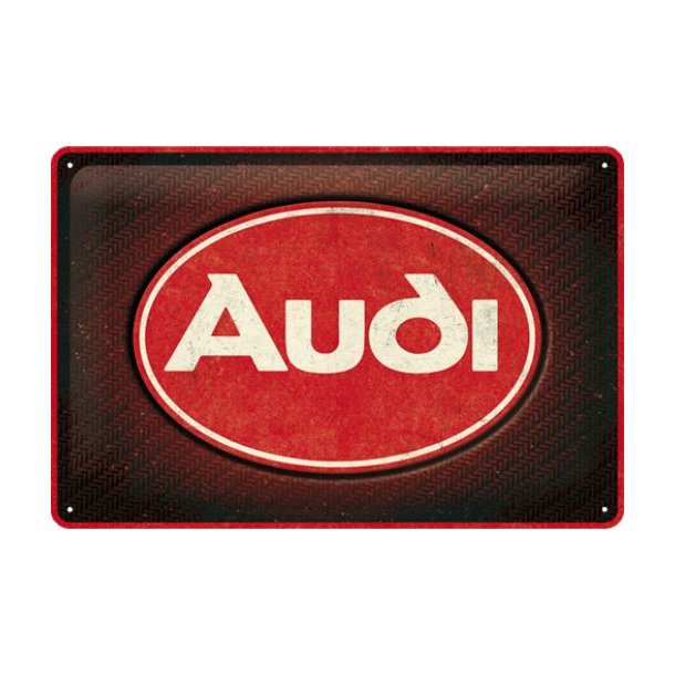 Nostalgic Art Rd Audi logo Skilt