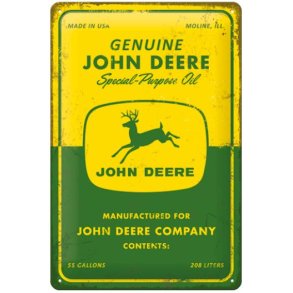 Nostalgic Art John Deere Special Purpose Oil Skilt