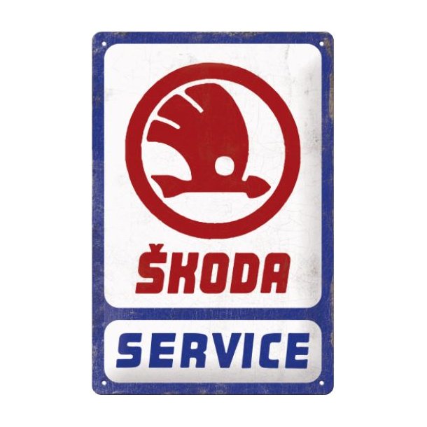 Nostalgic Art Skoda Service Skilt