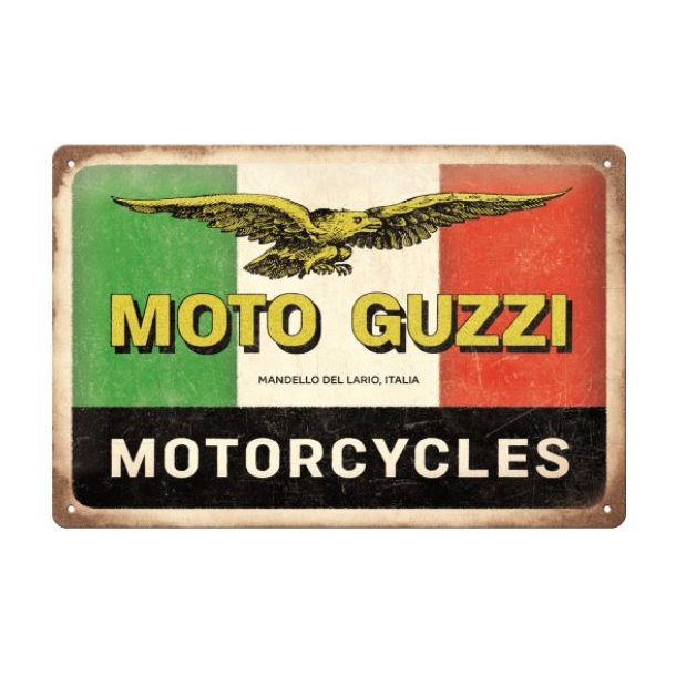 Nostalgic Art Moto Guzzi Motorcycles italia Skilt