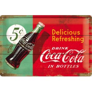 Nostalgic Art Coca-Cola Refreshing Skilt