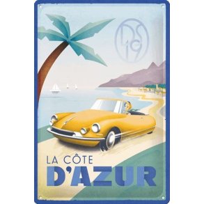 Nostalgic Art DS La Cte D'Azur Skilt