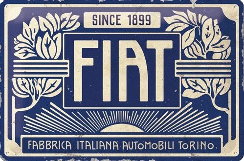 Nostalgic Art Fiat Skilt - Nostalgic Art - Bike-Shoppen