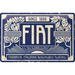 Nostalgic Art Fiat Skilt