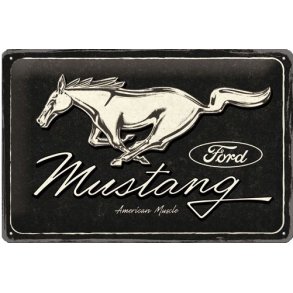 Nostalgic Art Ford Mustang Logo Skilt
